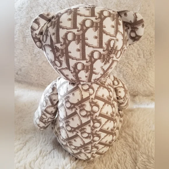 DIOR DIORISSIMO PRINT EMBROIDERED TEDDY BEAR - Picture 15 of 17